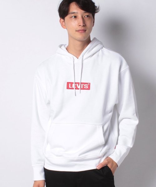 LEVI’S OUTLET(リーバイスアウトレット)/RELAXED GRAPHIC HOODIE BOXTAB PO WHITE G/ナチュラル