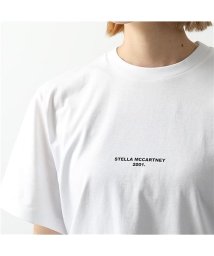 Stella McCartney(ステラマッカートニー)/【STELLA McCARTNEY(ステラマッカートニー)】511240 SMW21 9000 クルーネック 半袖 Tシャツ カットソー ちびロゴ レディース/ホワイト