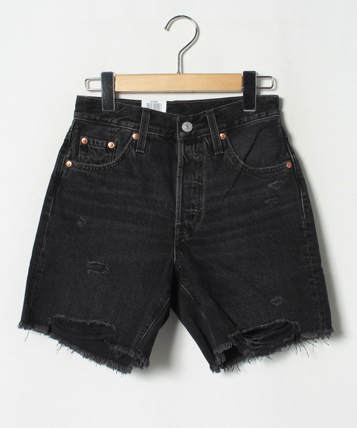 501 mid thigh short black