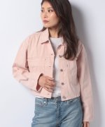 70%OFF！＜マガシーク＞ リーバイス アウトレット COOL CROP TRUCKER COOL SEPIA ROSE TRUCKE レディース レッド M LEVI'S OUTLET】 タイムセール開催中】