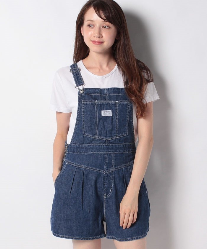 65%OFF！＜マガシーク＞ リーバイス アウトレット COOL PLEATED SHORTALL COOL MID STONE SH レディース インディゴブルー M LEVI'S OUTLET】 タイムセール開催中】