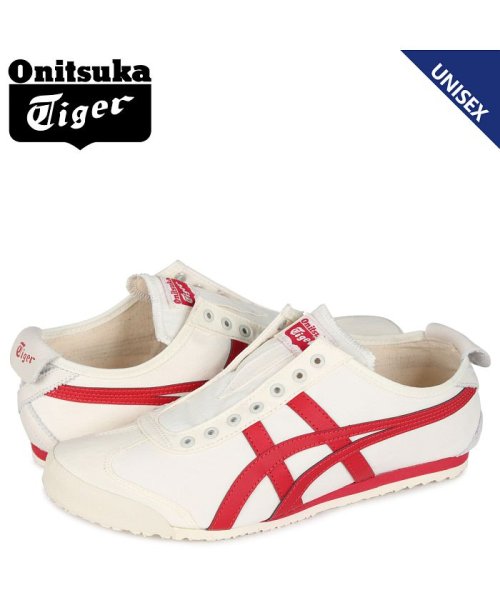 クーポン開催中 オニツカタイガー Onitsuka Tiger メキシコ 66 スニーカー スリッポン メンズ レディース Mexico 66 Slip On ホワイト 白 D オニツカタイガー Onitsukatiger Magaseek