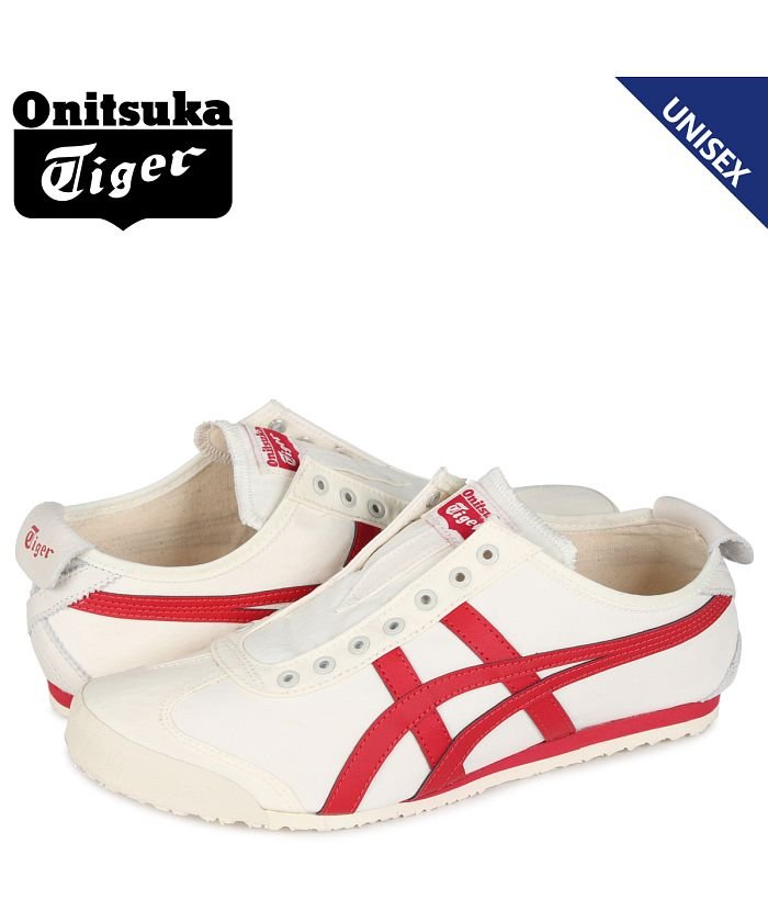 オニツカタイガー Onitsuka Tiger メキシコ 66 スニーカー スリッポン メンズ レディース Mexico 66 Slip On ホワイト 白 D オニツカタイガー Onitsukatiger Magaseek