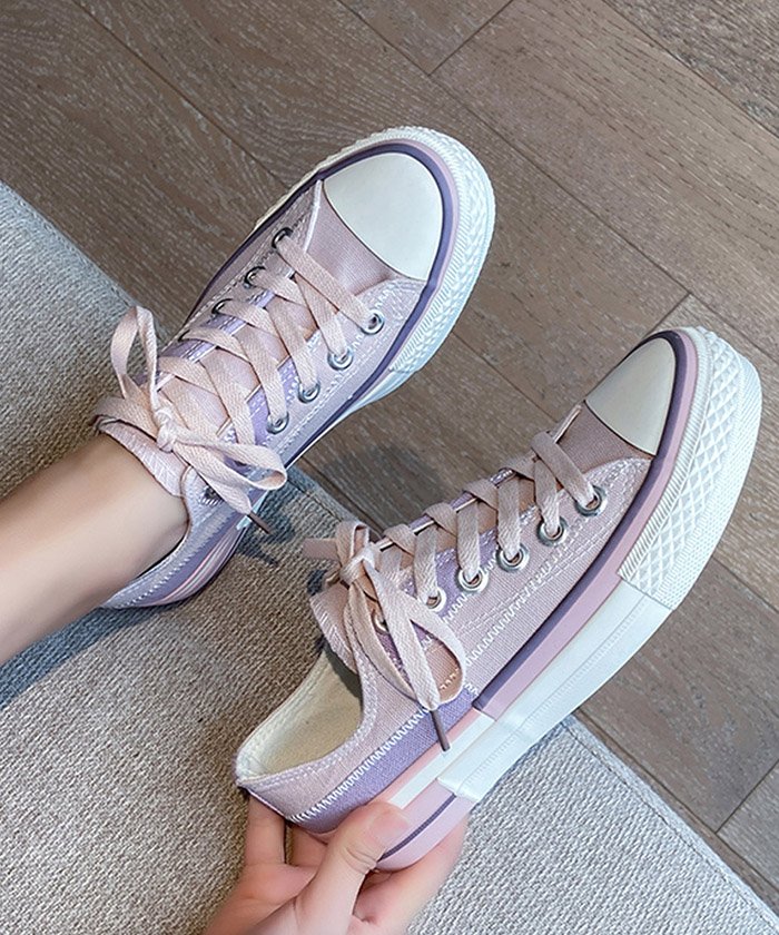 セール レディースシューズ キャンバススニーカー 美脚 歩きやすい 厚底 スニーカー ミニミニストア Miniministore Magaseek