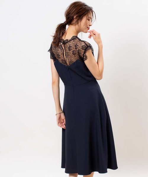 セール Flicka レースコンビフレンチスリーブワンピース ルージュヴィフラクレ Rouge Vif La Cle Magaseek