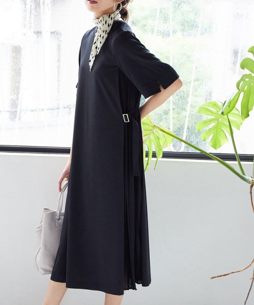 セール Easy Care アシンメトリーベルテッドワンピース ビス Vis Magaseek