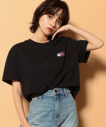 TOMMY JEANS(トミージーンズ)/オーバーサイズTシャツ /ブラック