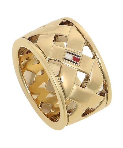 TOMMY HILFIGER(トミーヒルフィガー)/トミーヒルフィガー リング アクセサリー TOMMY HILFIGER 2701024 BASKET WEAVE RING レディース 指輪 ゴールド 54(1/ゴールド