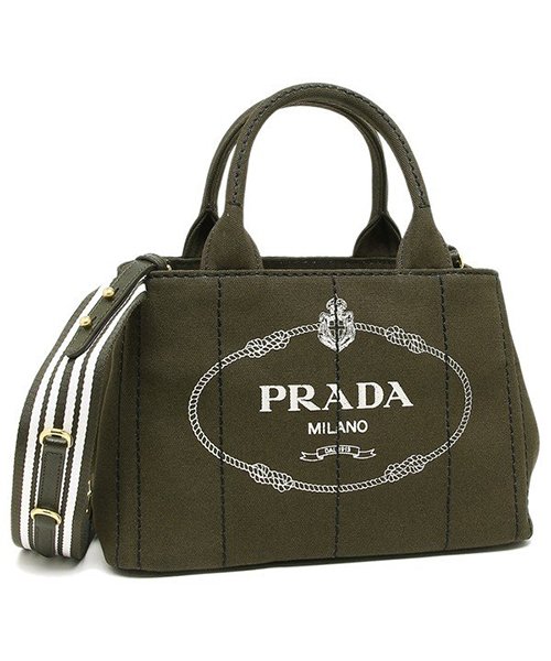 PRADA(プラダ)/プラダ トートバッグ ショルダーバッグ レディース PRADA １BG439 ZKI ROO/カーキ