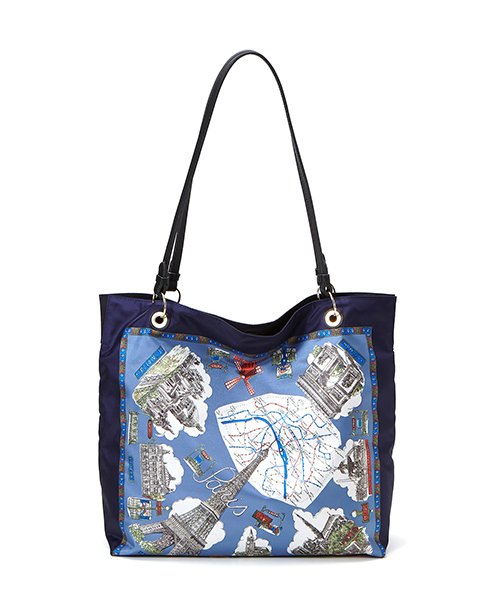 スカーフ パネル柄 トート バッグ トプカピトレジャー Topkapi Treasure Magaseek