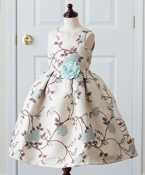 送料弊社負担 140cm 小花柄ジャガード ドレス 当店オリジナル西川 キッズ ワンピース ロング マキシ丈ワンピース キッズ ワンピース ロング マキシ丈ワンピース Kochhochgenuss De