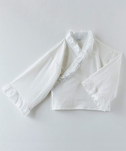 ⭐︎販売済⭐︎コットン レース長襦袢 夏の半襟付き 塗り 