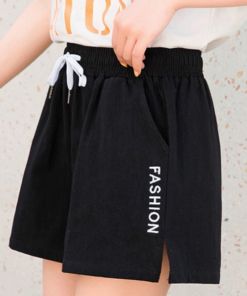ショートパンツ スリット 短パン リラックス 部屋着 かわいい パンツ キュロット ウエストゴム ミニミニストア Miniministore Magaseek ショートパンツ スリット 短パン リラックス 部屋着 かわいい パンツ キュロット ウエストゴム ミニミニストア Miniministore Magaseek