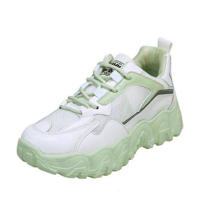 セール スニーカー レディース ダッドスニーカー スポーツ メッシュ 厚底靴 ローカット スニーカー カジュアル シューズ 蒸れない ミニミニストア Miniministore Magaseek