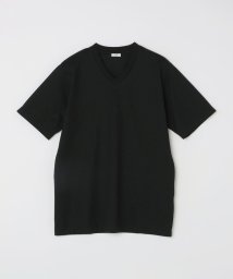 SHIPS MEN(シップス　メン)/SC: 抗菌・防臭 NANO－FINE（R） ハイゲージ コットン Vネック Tシャツ/ブラック
