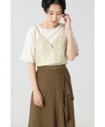 46%OFF！＜マガシーク＞ ローズバッド フェイクレザービスチェ レディース ベージュ − ROSE BUD】 タイムセール開催中】