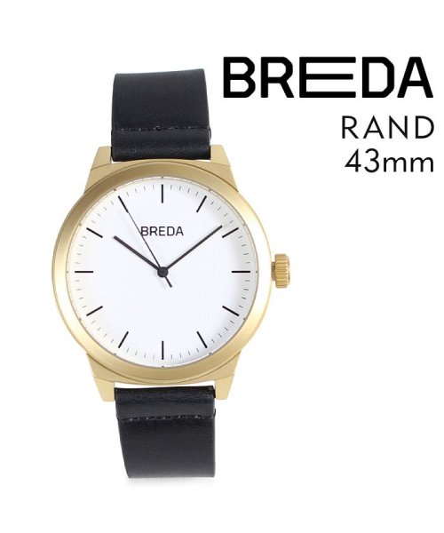 BREDA(ブレダ)/ブレダ BREDA 腕時計 43mm メンズ 時計 ランド RAND 8184K ゴールド ブラック/その他