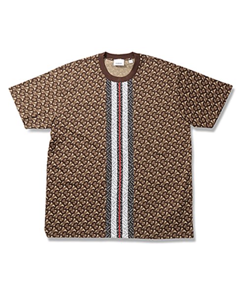 セール Burberry Munley Tbm バーバリー モノグラム ストライプ プリントtシャツ 80182391 メンズ 503336912 バーバリー Burberry Magaseek