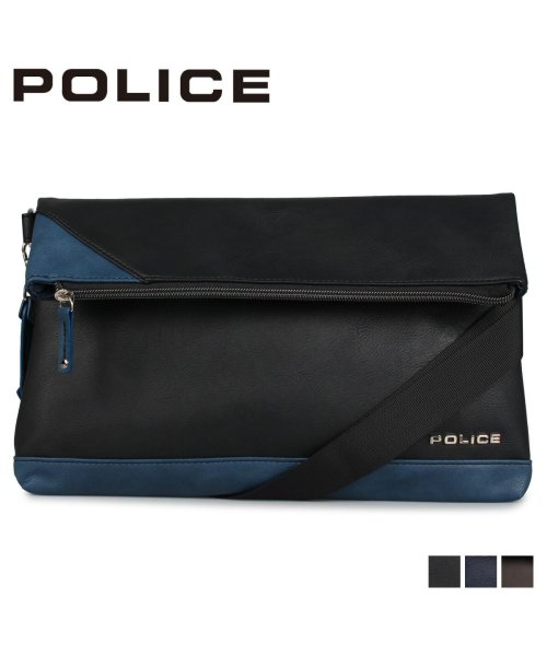 POLICE(ポリス)/ポリス POLICE バッグ ショルダーバッグ クラッチバッグ セカンドバッグ メンズ 2WAY URBANO CLUTCH SHOULDER BAG ブラック/ネイビー