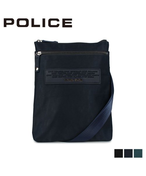 POLICE(ポリス)/ポリス POLICE バッグ ショルダーバッグ メンズ レディース SHOULDER BAG ブラック ネイビー グリーン 黒 PA－64003/ネイビー