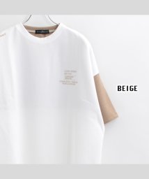 1111clothing(ワンフォークロージング)/ビッグtシャツ メンズ ビッグシルエット レディース tシャツ 半袖 ビッグシルエットtシャツ 半袖tシャツ プリントtシャツ オーバーサイズ ヘビーウェイト /ベージュ