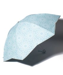 FURLA(フルラ)/FURLA 晴雨兼用折りたたみ傘 "フラワー捺染 刺繍”/ミントグリーン