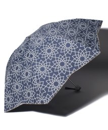 FURLA(フルラ)/FURLA 晴雨兼用折りたたみ傘 "フラワー捺染 刺繍”/ディープブルー