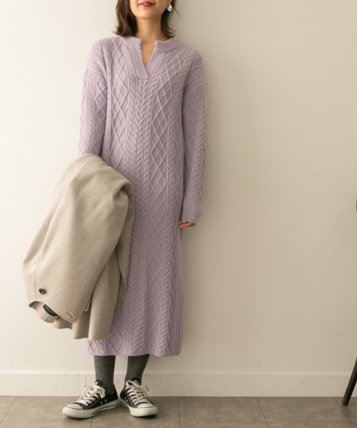 セール Ur ケーブルキーネックニットワンピース アーバンリサーチ アウトレット Urban Research Outlet Magaseek