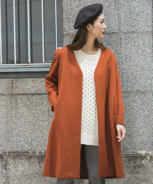 セール 50 Off Doors ウールノーカラーコート アーバンリサーチ アウトレット Urban Research Outlet Magaseek