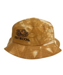 MAISON mou(メゾンムー)/【FRUIT OF THE LOOM/フルーツオブザルーム】 後染め COTTON LOGO BUCKET HAT/ロゴバケットハット/イエロー