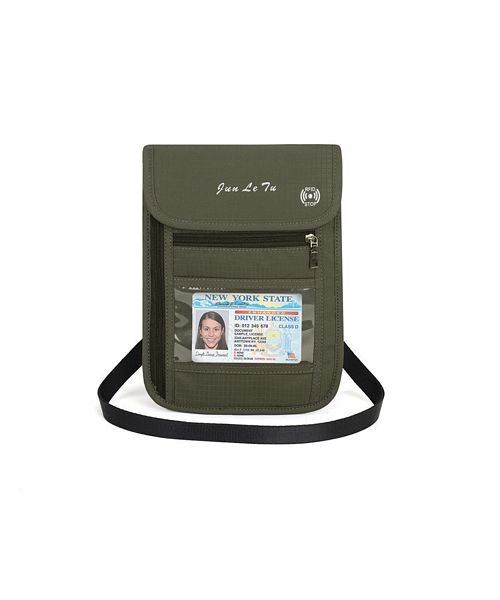 BACKYARD FAMILY(バックヤードファミリー)/パスポートケース スキミング防止 ストラップ付/ダークグレー