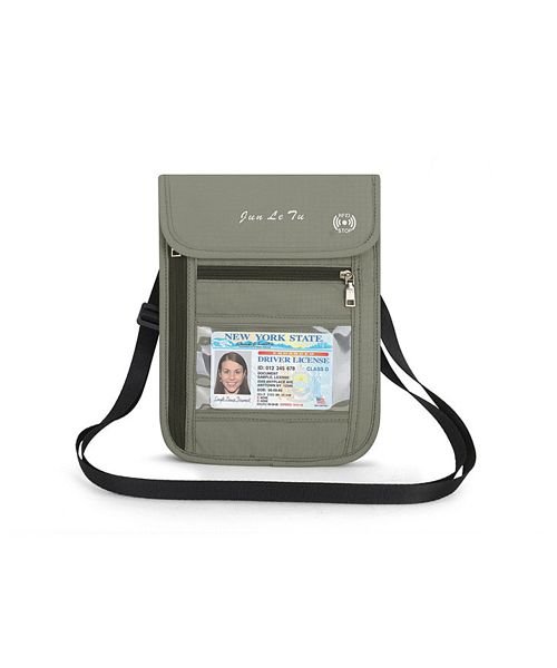 BACKYARD FAMILY(バックヤードファミリー)/パスポートケース スキミング防止 ストラップ付/グレー
