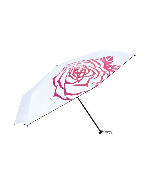 BACKYARD FAMILY(バックヤードファミリー)/mabu マブ 晴雨兼用 折りたたみ傘 遮光率 99.9％以上/ローズ