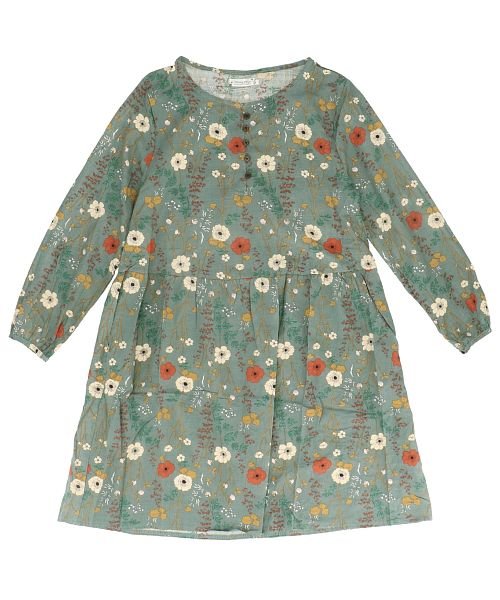 涼しいロングワンピース 花柄 バックヤード Backyard Magaseek