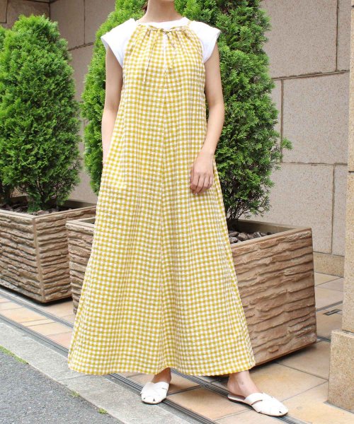 セール 30 Off ギンガムチェックホルターワンピース モードローブ Mode Robe Magaseek