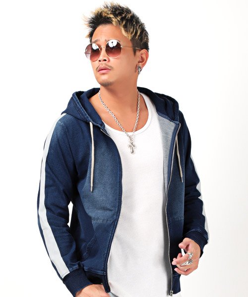 セール 15 Off カットデニムラインzipパーカー パーカー メンズ カットデニム 袖 ライン ラグスタイル Luxstyle Magaseek セール 15 Off カットデニムラインzipパーカー パーカー メンズ カットデニム 袖 ライン ラグスタイル Luxstyle Magaseek