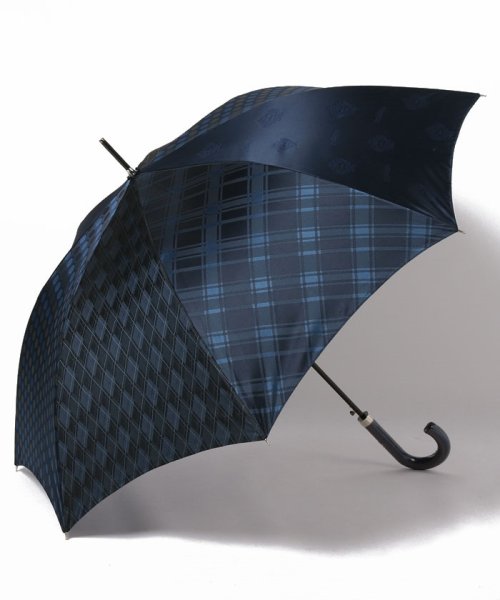 Orobianco（Umbrella）(オロビアンコ（傘）)/パッチワーク柄長傘/NAVY