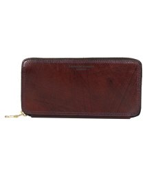 KATHARINE HAMNETT(キャサリン ハムネット)/キャサリンハムネット ロンドン KATHARINE HAMNETT LONDON 財布 長財布 メンズ ラウンドファスナー WALLET ネイビー オリーブ ブ/ダークブラウン