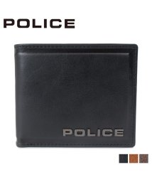 POLICE(ポリス)/ポリス POLICE 財布 二つ折り メンズ レザー EDGE SHORT WALLET ブラック キャメル ダーク ブラウン 黒 PA－58000/ブラック