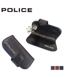 POLICE(ポリス)/ポリス POLICE キーケース キーホルダー メンズ 4連 レザー TERAIO KEY CASE ブラック ネイビー ダーク ブラウン 黒 PA－58003/ブラック