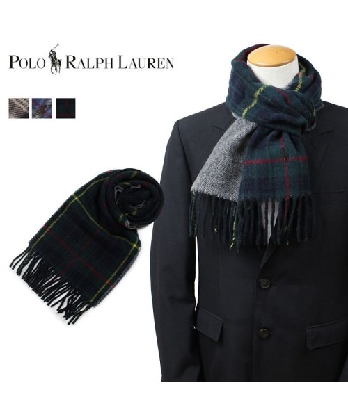 ポロ ラルフローレン Polo Ralph Lauren マフラー メンズ レディース リバーシブル Reversible Driver Plaids ブラウン ラルフローレン Ralphlauren Magaseek