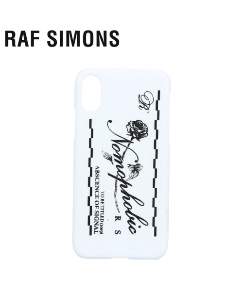 RAFSIMONS(ラフシモンズ)/ラフ シモンズ RAF SIMONS iPhone XS X ケース スマホ 携帯 アイフォン メンズ レディース IPHONE CASE ホワイト 白 192/その他