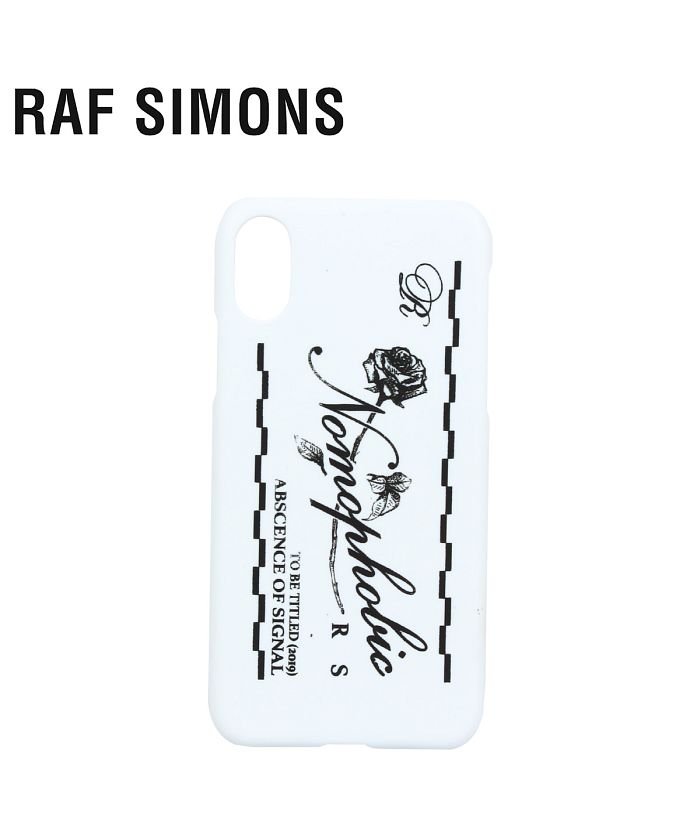 スニークオンラインショップ ラフ シモンズ RAF SIMONS iPhone XS X ケース スマホ 携帯 アイフォン メンズ レディース IPHONE CASE ホワイト 白 192 ユニセックス その他 iPhoneX/XS 【SNEAK ONLI