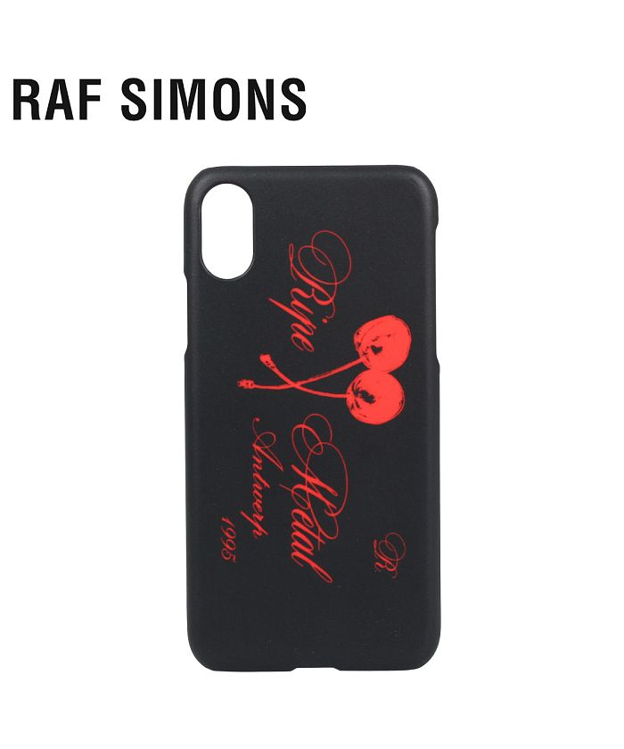 ラフ シモンズ RAF SIMONS iPhone XS X ケース スマホ 携帯 アイフォン メンズ レディース IPHONE CASE ブラック  黒 192