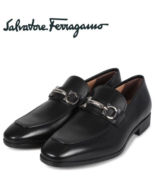 サルヴァトーレ フェラガモ Salvatore Ferragamo メンズ ビットローファー モカシン シューズ Benford ブラック フェラガモ Salvatoreferragamo Magaseek