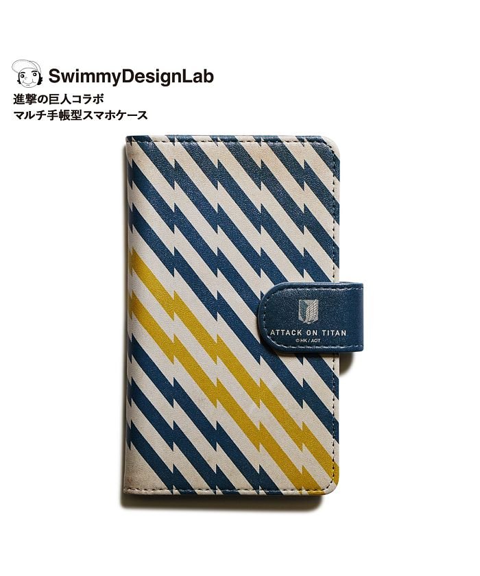 進撃の巨人 スマホ ケース 手帳型 全機種対応 携帯 アイフォン スマートフォン ブランk Swimmydesignlab メンズ レディース コラボ Bk A ホールセール Wholesale Magaseek