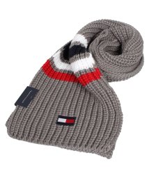 TOMMY HILFIGER(トミーヒルフィガー)/トミーヒルフィガー TOMMY HILFIGER マフラー メンズ レディース MUFFLER グレー ネイビー 1CT0232/グレー