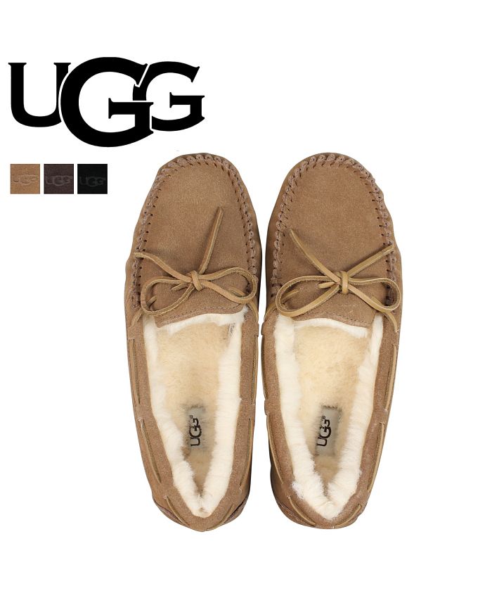 UGG アグ モカシン メンズ ムートン シューズ オルセン MENS OLSEN 1003390 ブラック ブラウン ベージュ