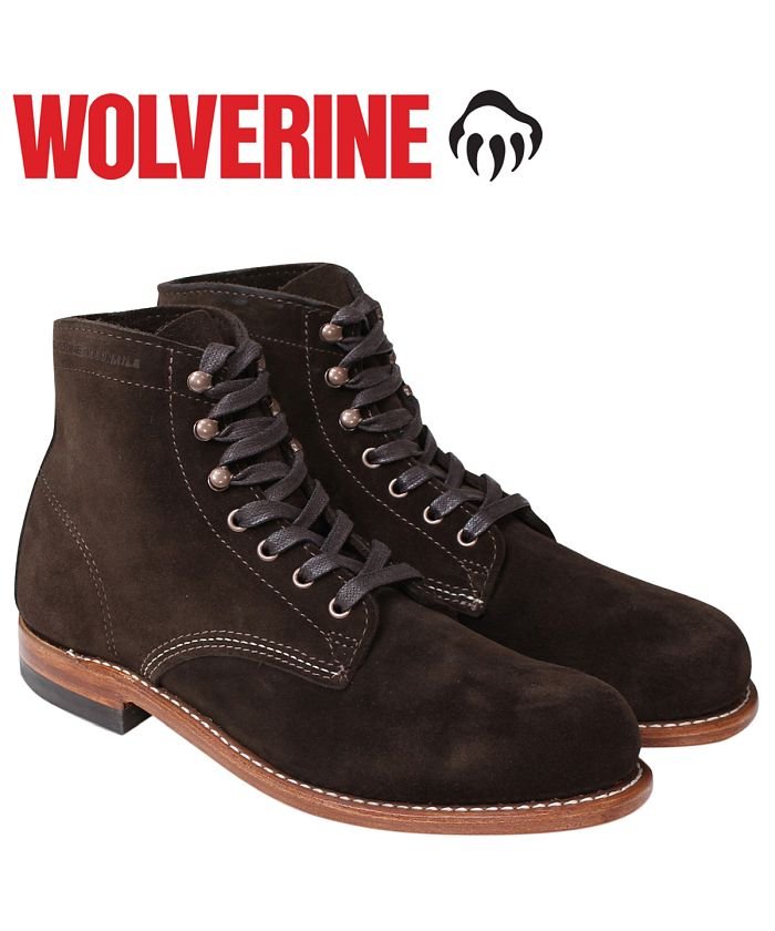 ＜マガシーク＞ スニークオンラインショップ ウルヴァリン WOLVERINE 1000マイル ブーツ 1000MILE ワークブーツ メンズ 1000 MILE BOOT Dワイズ W40093 ダークブ ユニセックス その他 JP27.0 SNEAK ONLINE SHOP】