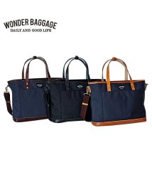 WONDER BAGGAGE(ワンダーバゲージ)/ワンダーバゲージ WONDER BAGGAGE トートバッグ バッグ ショルダー グッドマンズ メンズ GOODMANS 2WAY TOTE ブラック ネイビー/ネイビー